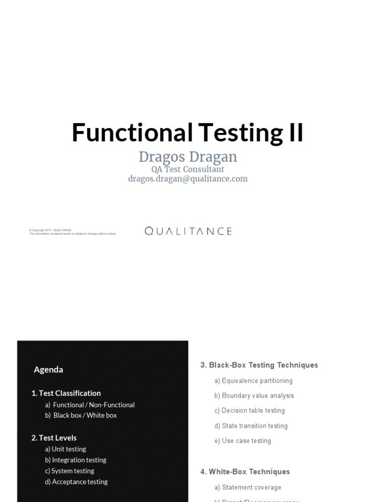 3.functional Testing 2 PDF | PDF | Software Testing | Unit Testing