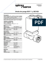 Electroválvula de Purga BCV 1 y BCV20: Descripción