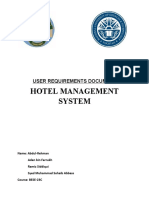 Hotel Management System: User Requirements Document