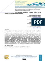 Freddy Adrian, José Eduardo, Carlos Luis & Marely Del Rosario. Propuesta Metodológica para El Desarrollo de Software en Proyectos de Titulación