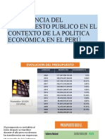 IMPORTANCIA DEL PRESUPUESTO PUBLICO