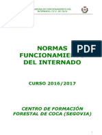 Normas de Funcionamiento Del Internado 2016 17 PDF
