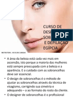 Curso design sobrancelhas depilação egípcia