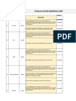 Planilla plan de acciòn por empresa