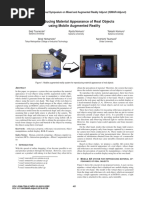 Reproducing Material Appearance of Real Objects Using Mobile Augmented Reality