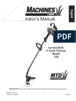 Yard Machines by MTD Operator's Manual