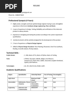 Resume Sample