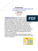 Homework/List The Types of Insulin Preparations and Their Durations of Action