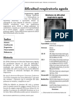 Síndrome de Dificultad Respiratoria Aguda - Wikipedia, La Enciclopedia Libre