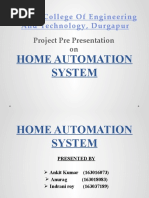 Bengal College of Engineering and Technology, Durgapur: Project Pre Presentation On