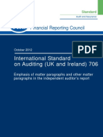 ISA (UK and Ireland) 706 Revised October 2012
