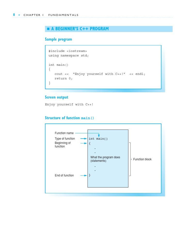 Simple C++ Program | PDF