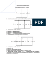 Ejercicios de Circuitos Eléctricos en Ac