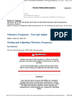 Vibratory Frequency - Test and Adjust