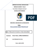 Evaluacion e Ideas Principales PEDRO PABLO LOPEZ H