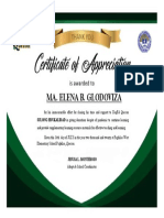 Adopt-A-School Certificate