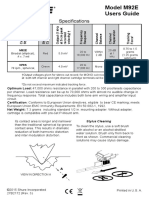 Shure M92E User Manual