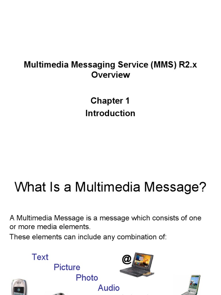 Multimedia Messaging Service (MMS) R2.x | PDF | Multimedia Messaging ...