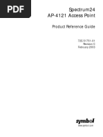 Spectrum24 AP-4121 Access Point: Product Reference Guide