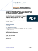 Interview Questions & Answers For Planning Engineers: Acknowledgment