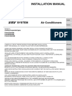 FXHQ-A - IM - ES - 3P368557-2 - Installation Manuals - Spanish PDF