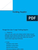 Materi Folding Napkin