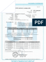 TERMOMETRO INFRARROJO, Certificado