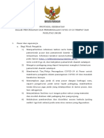 KMK 382-2020 TTG Protokol Kesehatan Bagi Masyarakat Di TFU