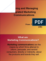 Designing and Managing Integrated Marketing Communications: From: Tarika Gupta (HR)