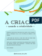 A Criação - Usando A Criatividade