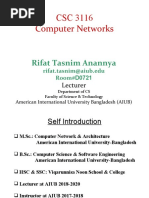 CSC 3116 Computer Networks: Rifat Tasnim Anannya