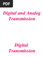 Digital and Analog Transmission