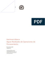 Política Aguas Residuales de Operaciones de Procesamiento