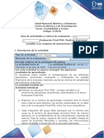 Guía de Actividades y Rúbrica de Evaluación-Post Tarea Evaluación Final POA Realizar El Proceso Contable A Un Conjunto de Operaciones Económicas