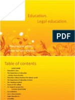 Education. Legal Education.: Powerpoint Project Made by Geo Morariu