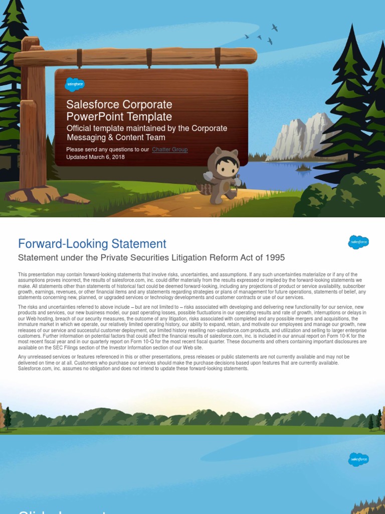 Salesforce Presentation Template | PDF | Page Layout | Icon (Computing)