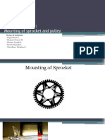 Mounting of Sprocket and Pulley