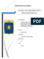 Analisis de La Estabilidad de Las Labores Subterraneas A Partir de Las Clasificaciones Geomecanicas en El Nivel N°1 de Mina Paredones