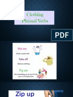 Phrasal Verbs Related To Clothes