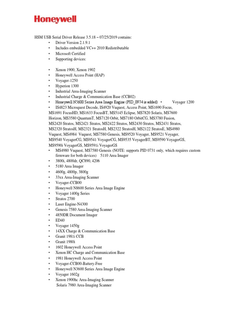 HSM USB Serial Driver 3.5.18 Release | PDF | Image Scanner | Device Driver