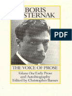 Pasternak, Boris - Voice of Prose (Grove, 1986)