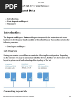 Import and Export Data: Lab Diagram