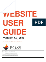 POSS Website User Guide - V1.0 PDF