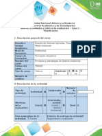 Guía de Actividades y Rúbrica de Evaluación - Fase 2 - Planificación