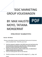 Strategic Marketing Group Volkswagen By: Max Haustein, Moyo, Tatiana Monserrat