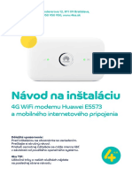 Navod Na Instalaciu HUAWEI E5573 PDF