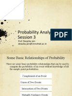 Probability Analysis Session 3: Prof. Deepika Jain Deepika - Jain@iimrohtak - Ac.in