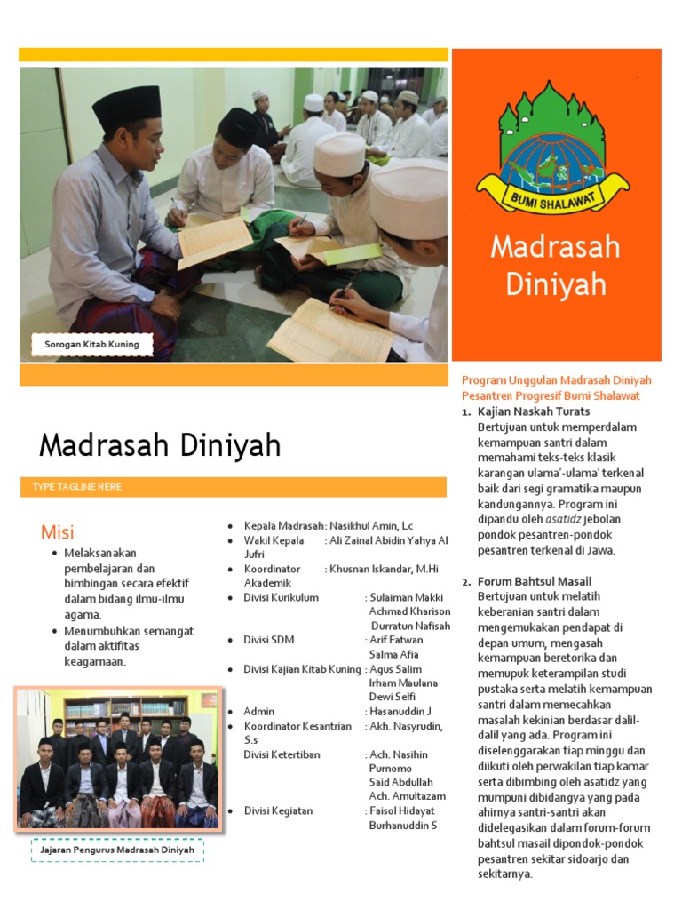 Madrasah Diniyah Newsletter Overview | PDF | Typography | Text