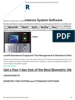 Biometric Attendance System - Attendance Software - Biometric Attendance