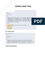 Technical Wage Types PDF